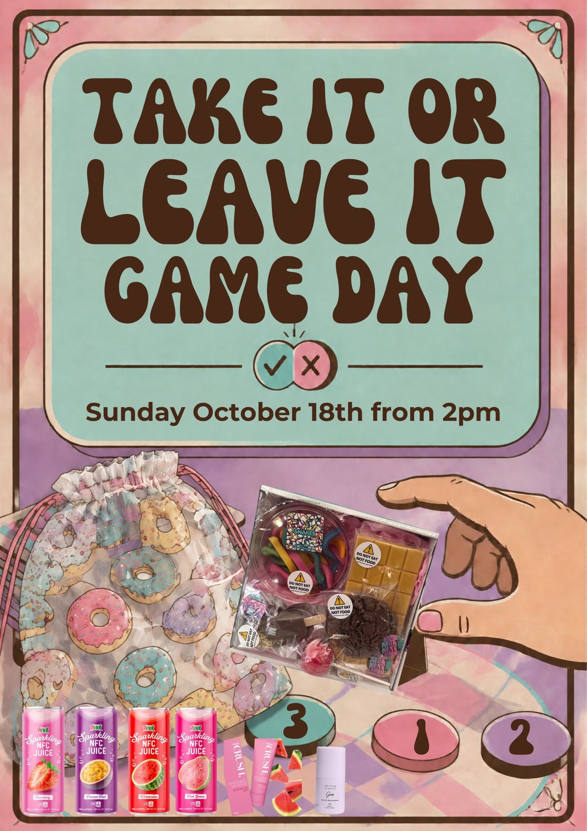GAME DAY 18th OCTOBER 2026 2pm- TAKE IT or LEAVE IT